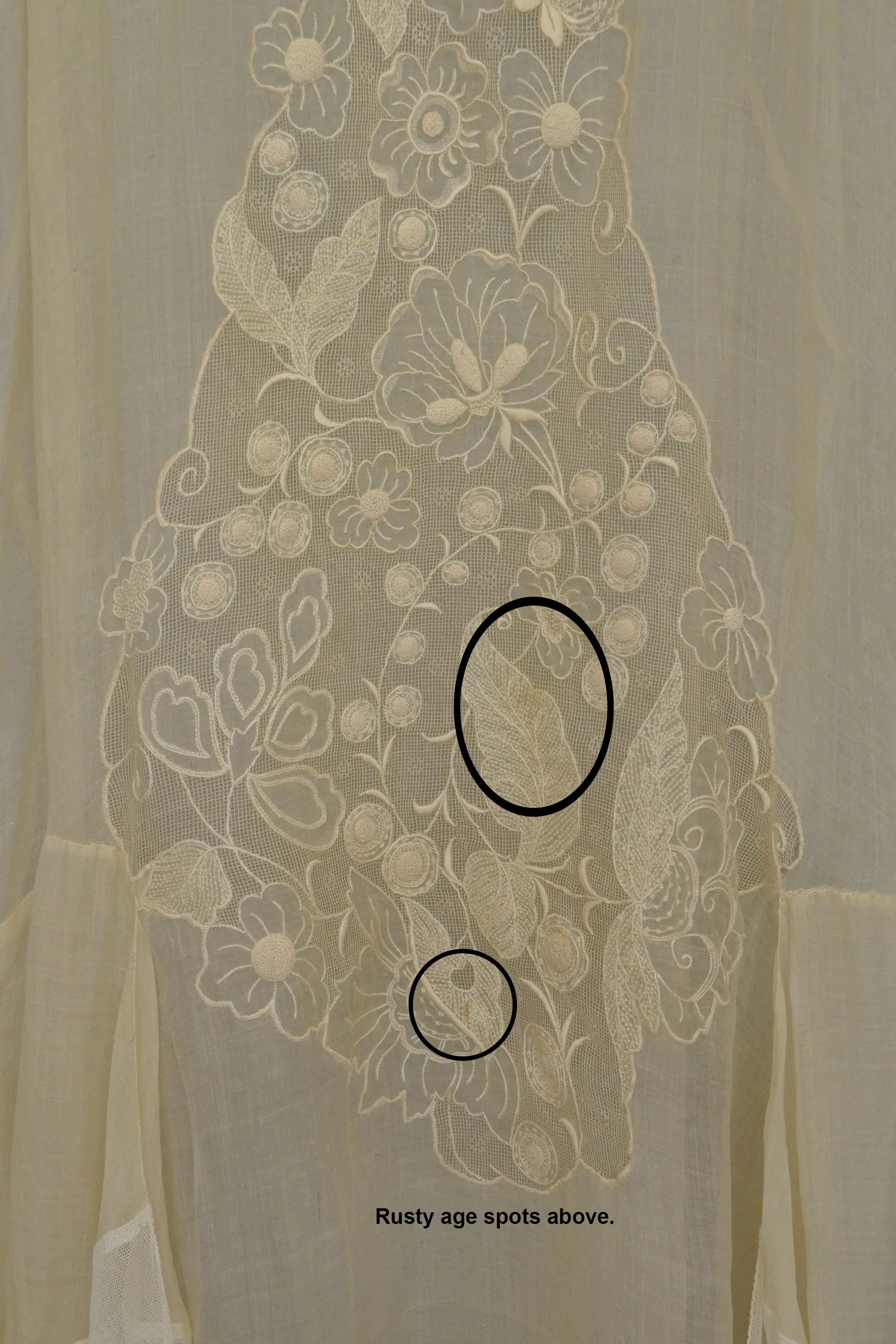 1920s 30s Deco Flapper Dress Gown | Sheer Gauzy Embroidered Organza   Netting Gown | Flapper Wedding Dress