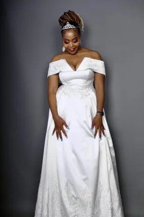 A-line Wedding Dress with Beads