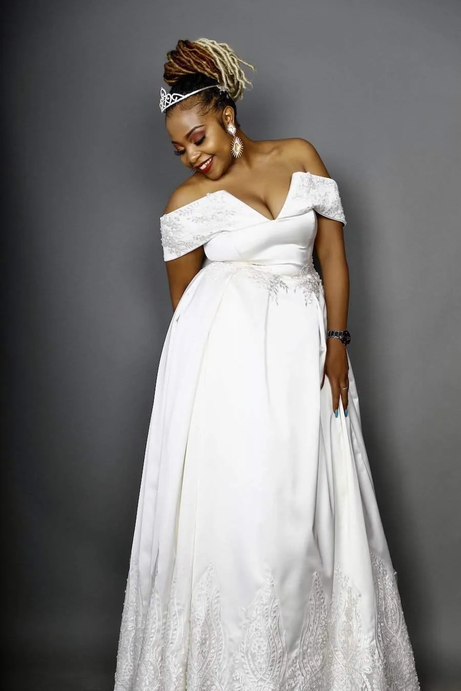A-line Wedding Dress with Beads