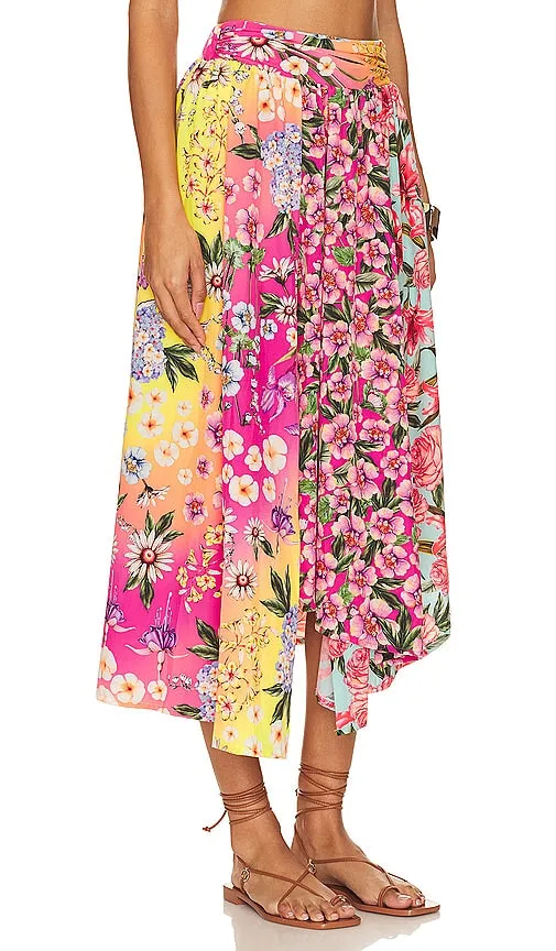 Agua Bendita x REVOLVE Kaylee Midi Skirt in Pink