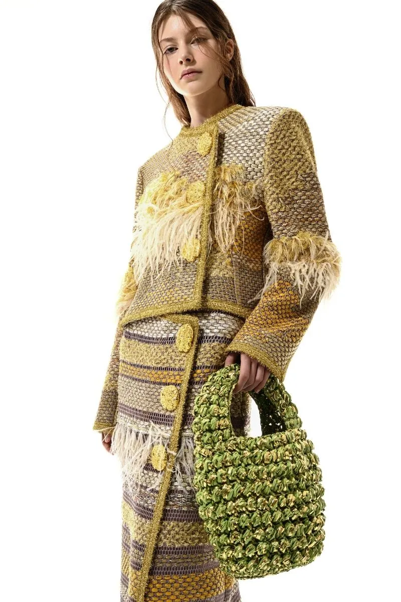 AVRIL MAXI SKIRT IN GOLD