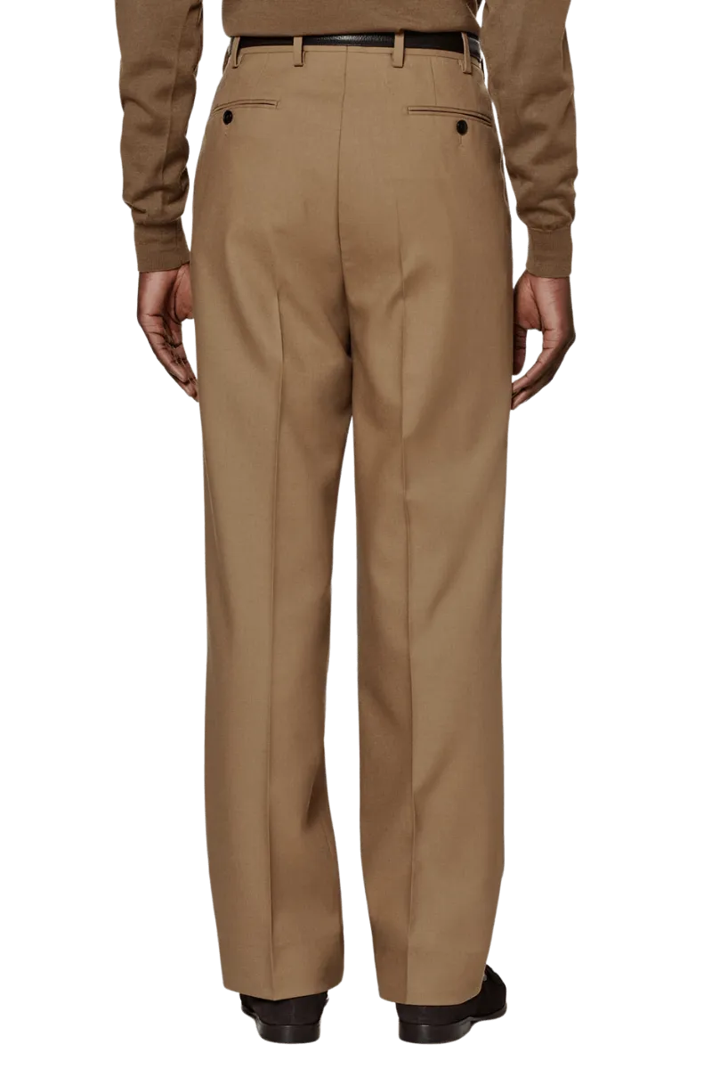 Brown Slim Fit Double Breasted Suit