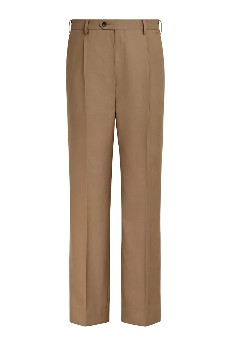 Brown Slim Fit Double Breasted Suit