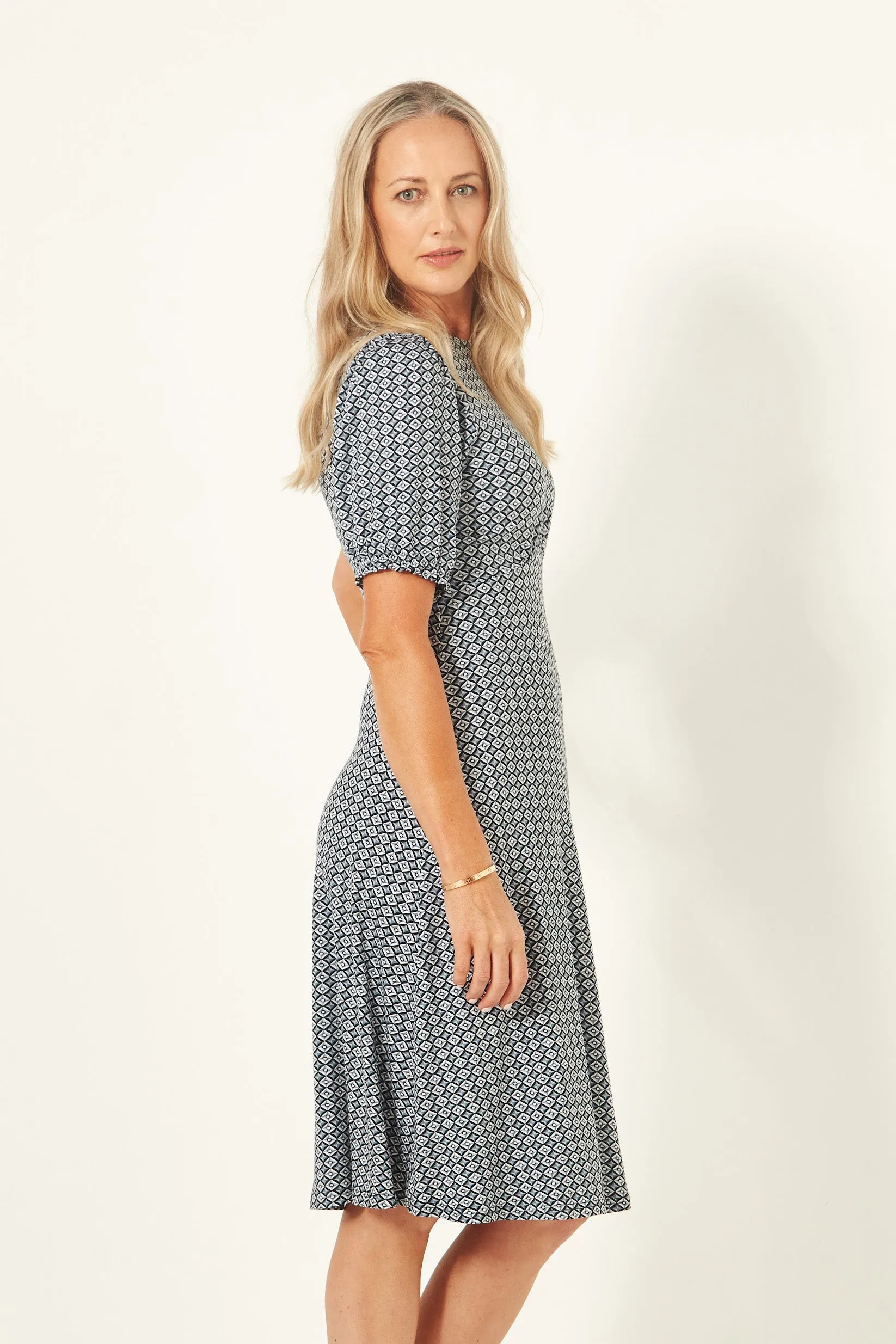 Carolina Dress Geometric Print Preorder Early October