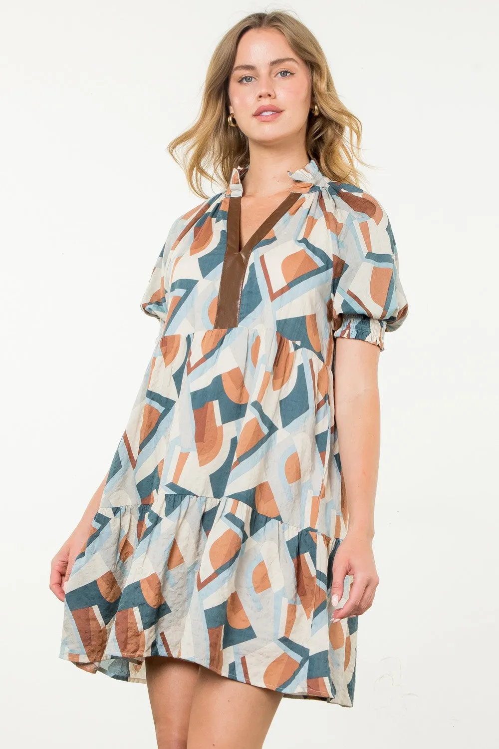 Charlotte Abstract Print Dress