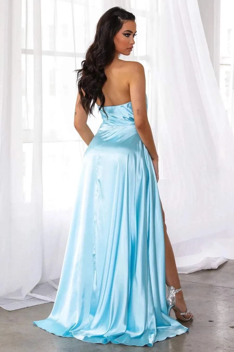 CLASS BLUE EVENING DRESS