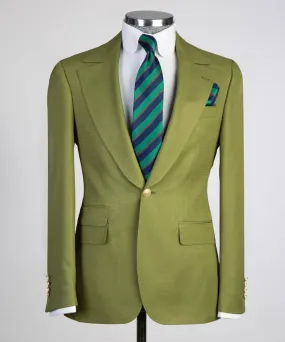 Classic Olive Green 3 Piece Suit