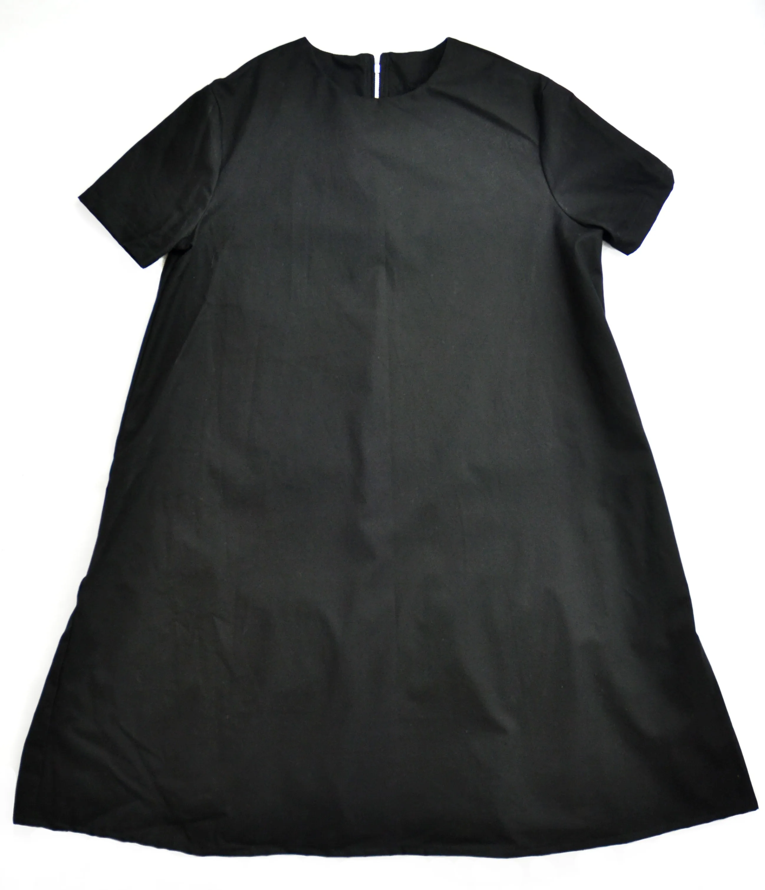 {Clearance Stock} Organic Cotton Sculpted Dress in Black