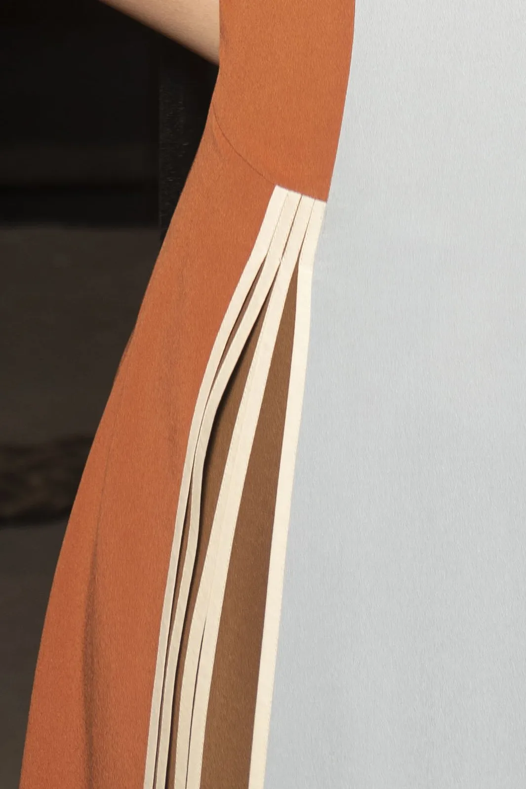 Colour-block Silk Dress