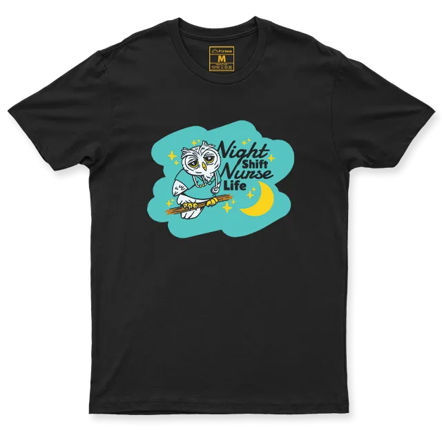 C.Spandex Shirt: Night Shift Nurse