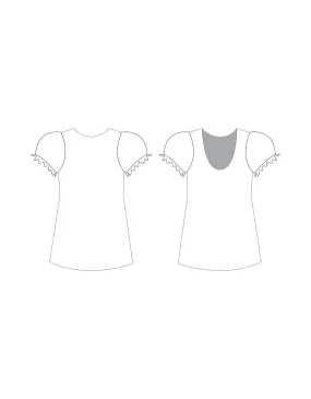Custom Inked Minis Lycra Puff Sleeve Shift Dress