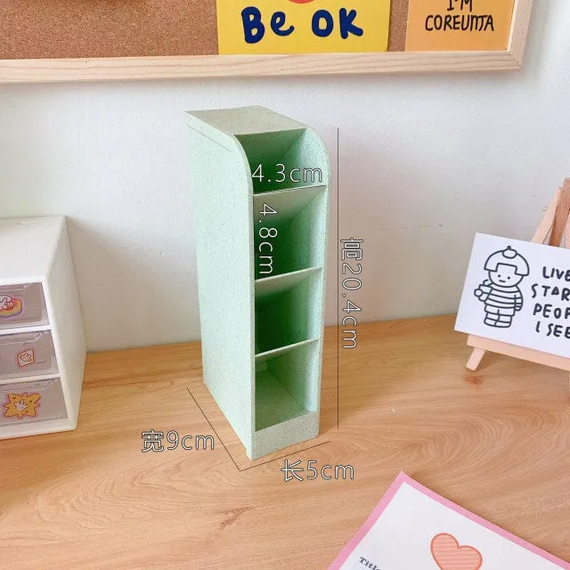 Cute 4 Grids Desk Storage Box