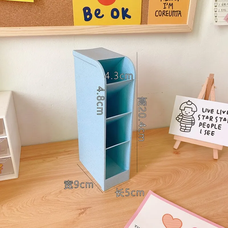 Cute 4 Grids Desk Storage Box