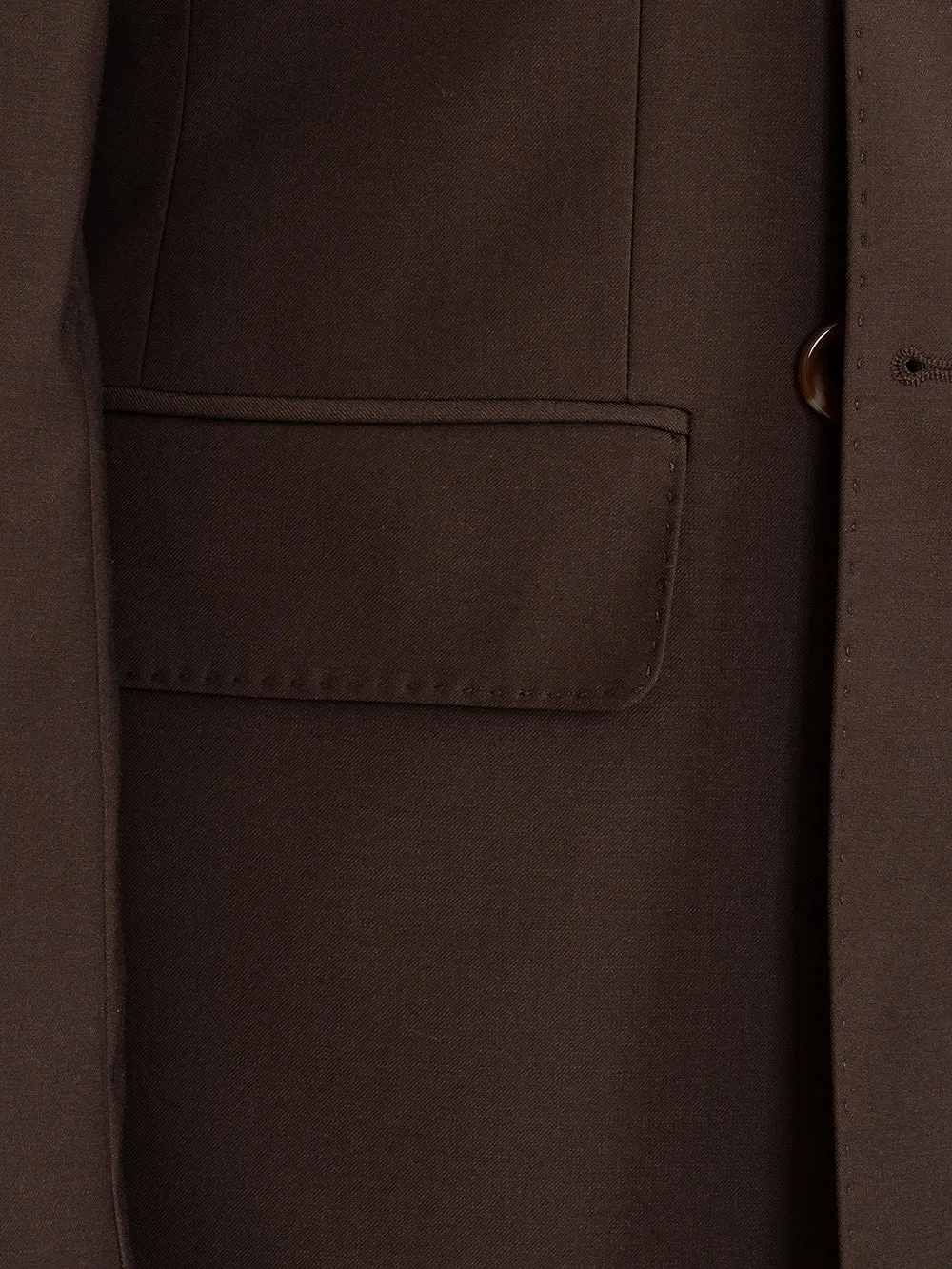 Dark Chocolate Double Breasted Bespoke Men Suit Tailored