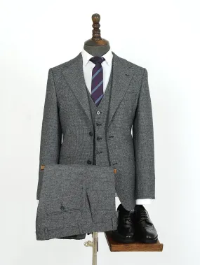Dark Gray Three Piece Bespoke Men Suit Tailored