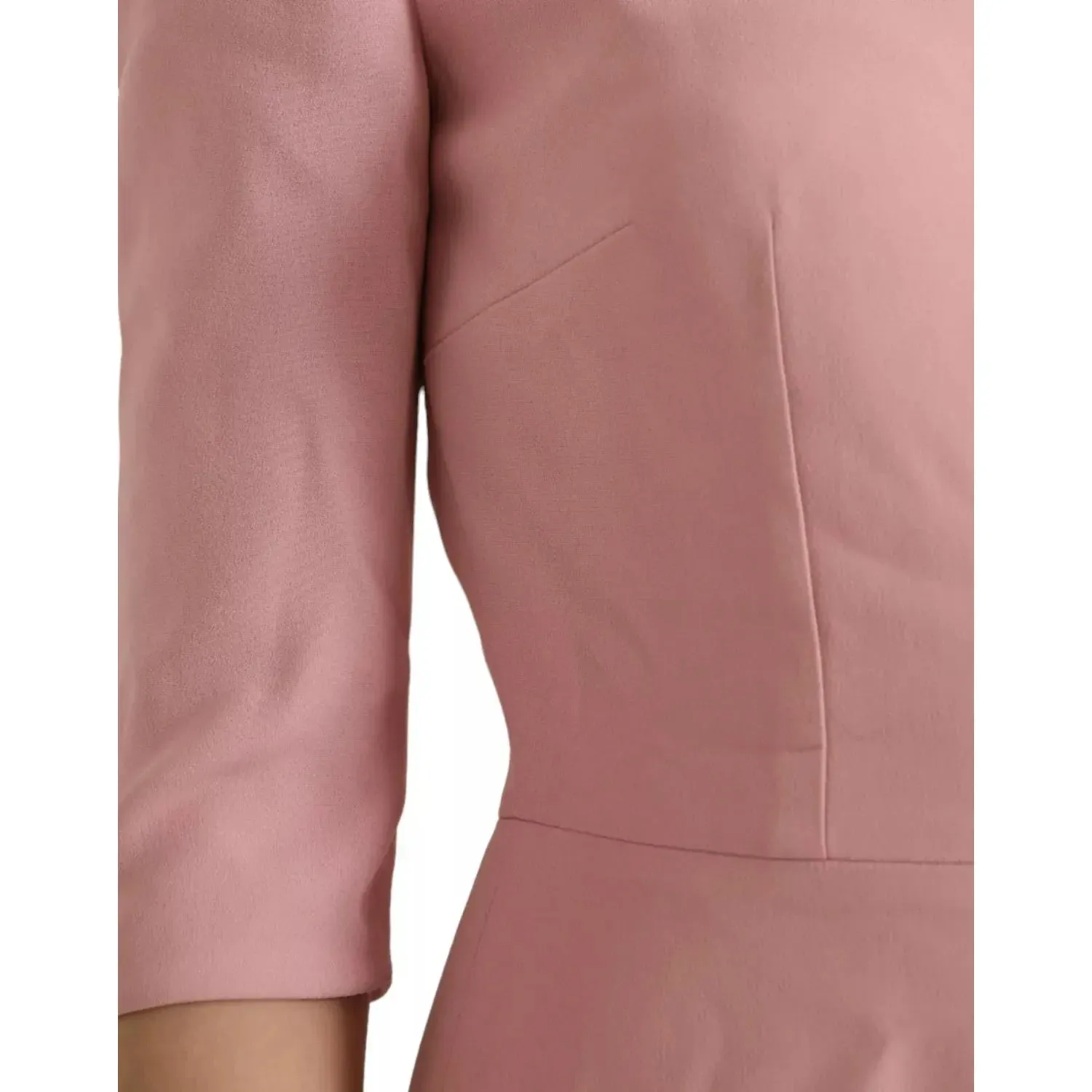 Dolce & Gabbana Pink A-line Flare Viscose Short Sleeves Dress