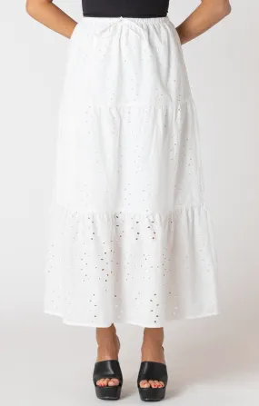 Embroidered Eyelet Skirt