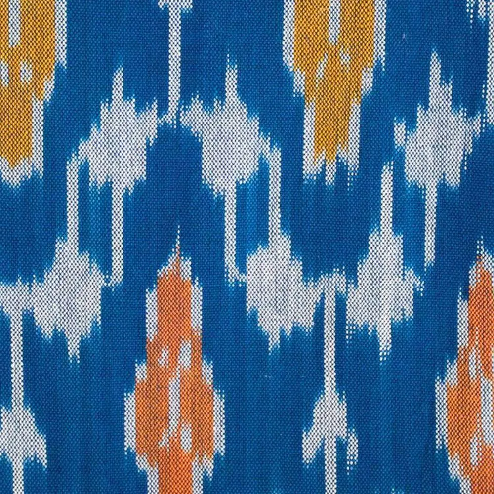 Farida Shift Dress - Blue Ikat