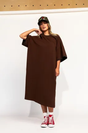 Frankie Dress in Mocha   Checkerboard