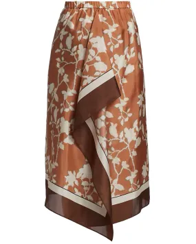 Ginger Floral Printed Sarong Skirt