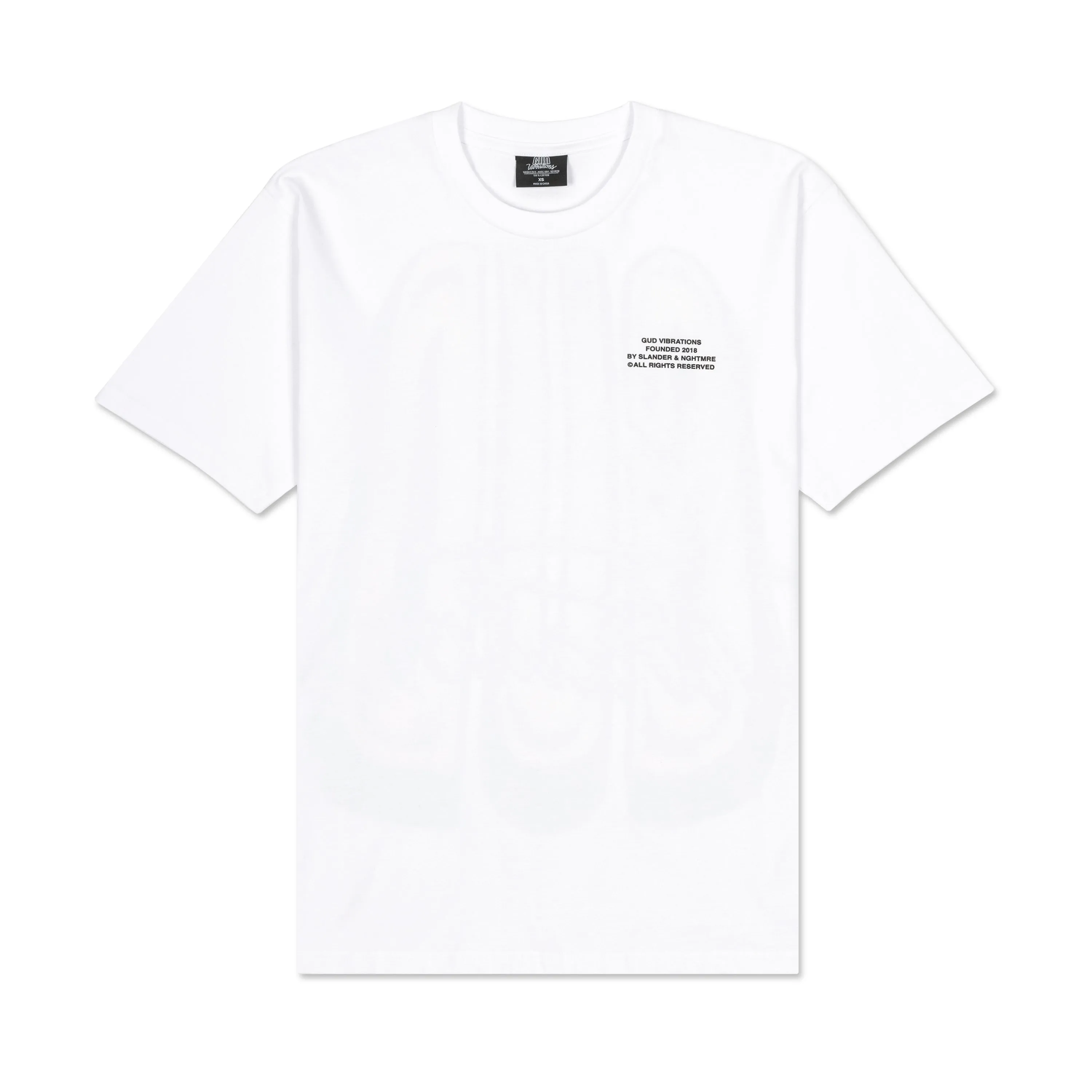 GUD VIBRATIONS GRAFFITI TEE - WHITE