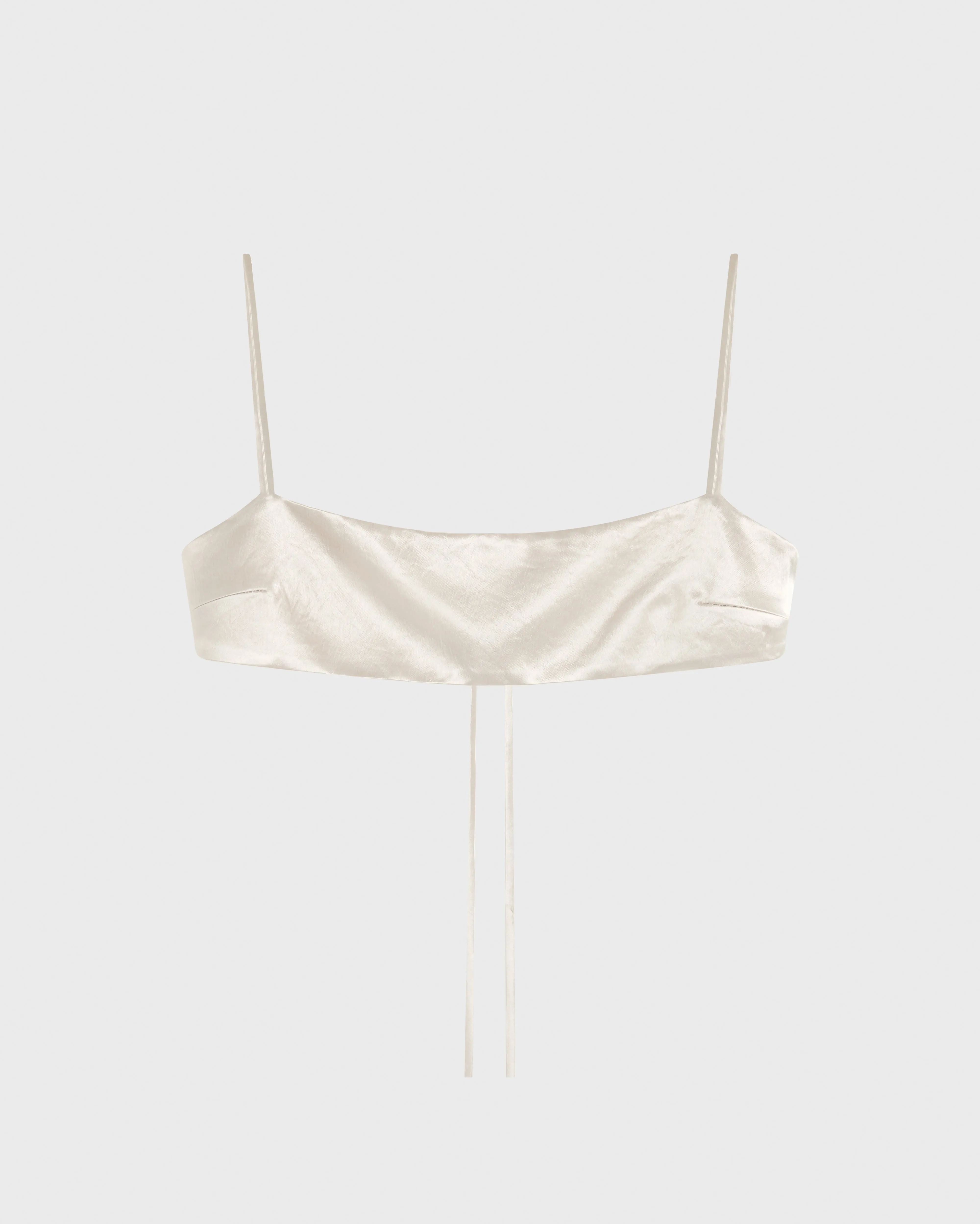 Kobe Satin Slimline Bodice - Silver