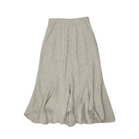 Light Grey Wool Maxi Skirt