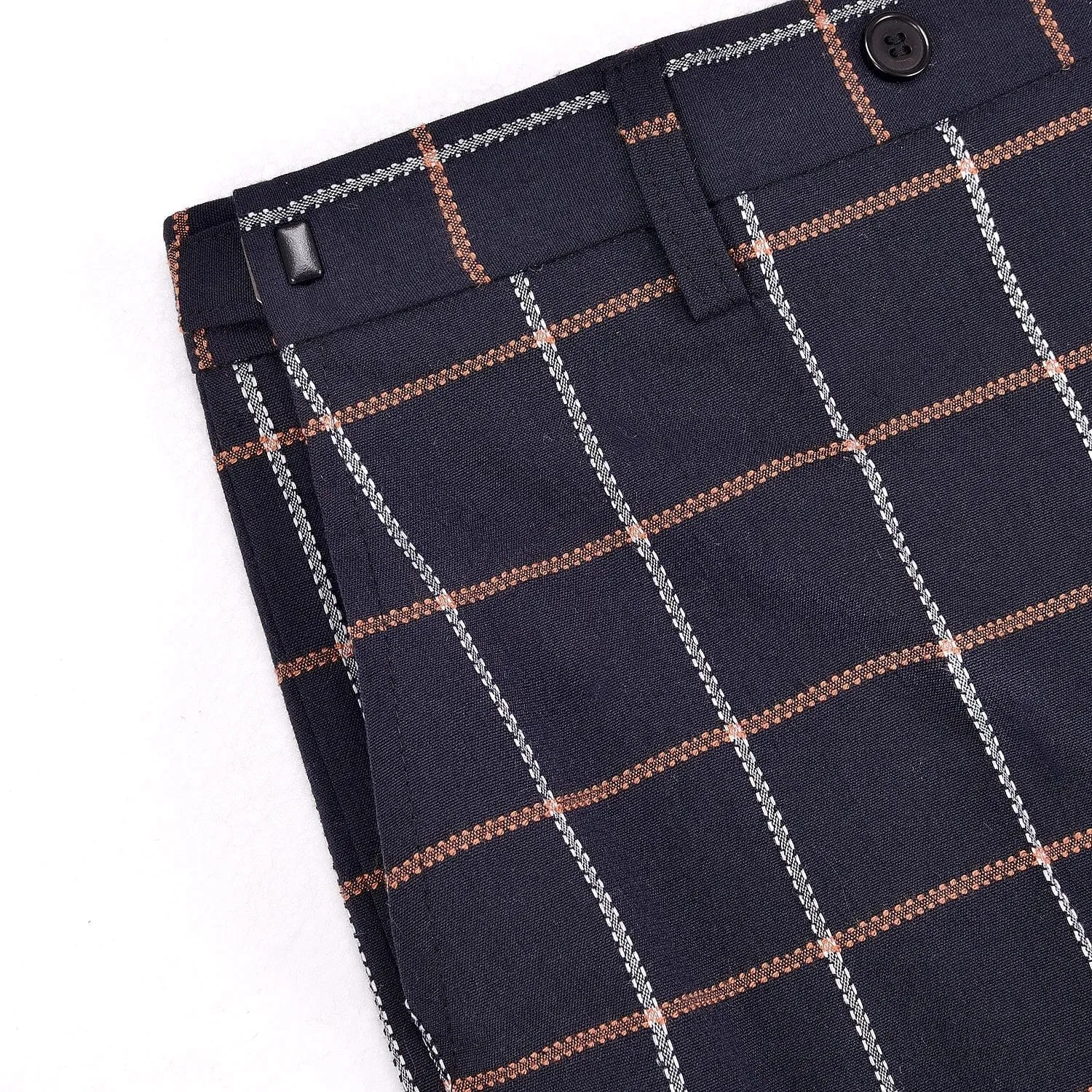 Men's Plaid 3 Piece Suit Slim Fit Dinner Suit Tuxedo