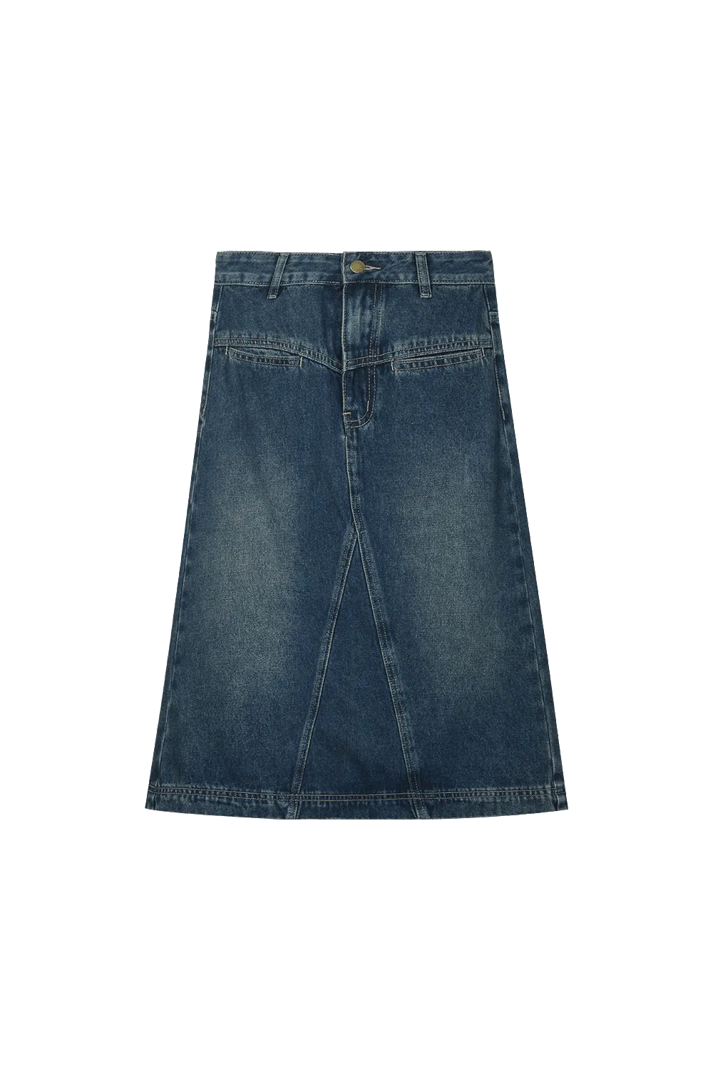 Midi Denim Skirt