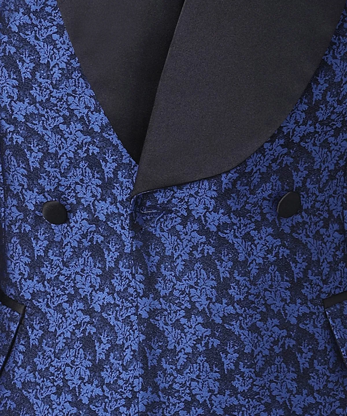 Patterned Shawl Lapel 3 Pieces Mens Suit Tuxedos (Blazer vest Pants)