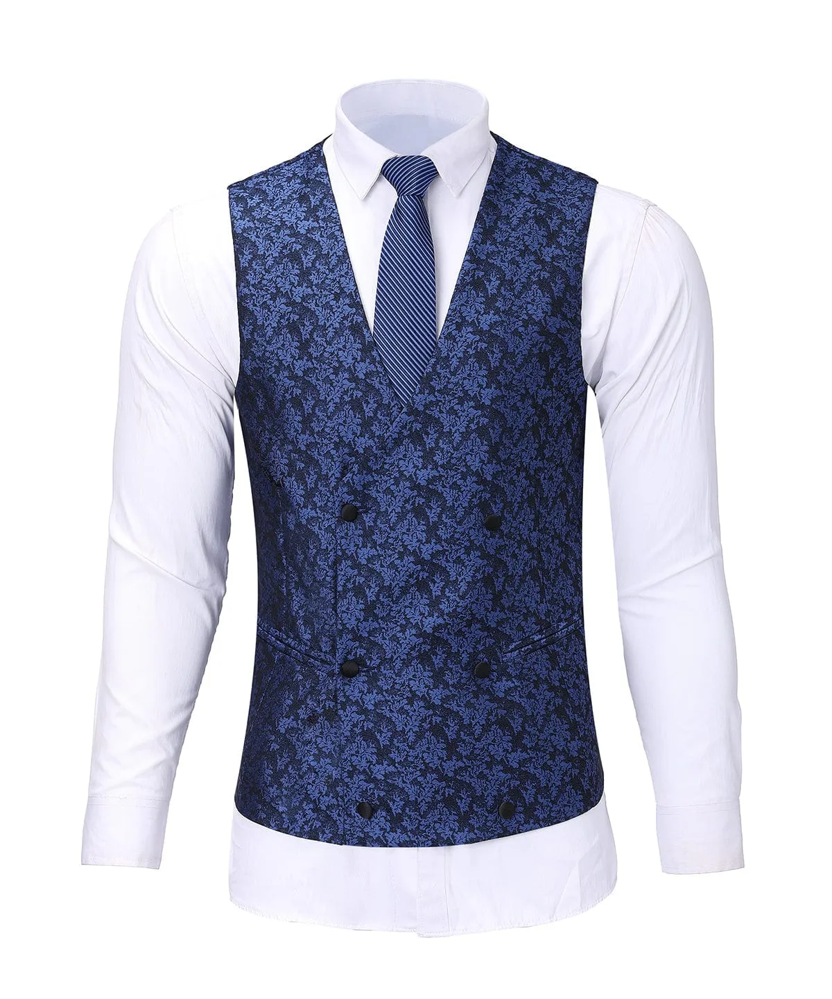 Patterned Shawl Lapel 3 Pieces Mens Suit Tuxedos (Blazer vest Pants)