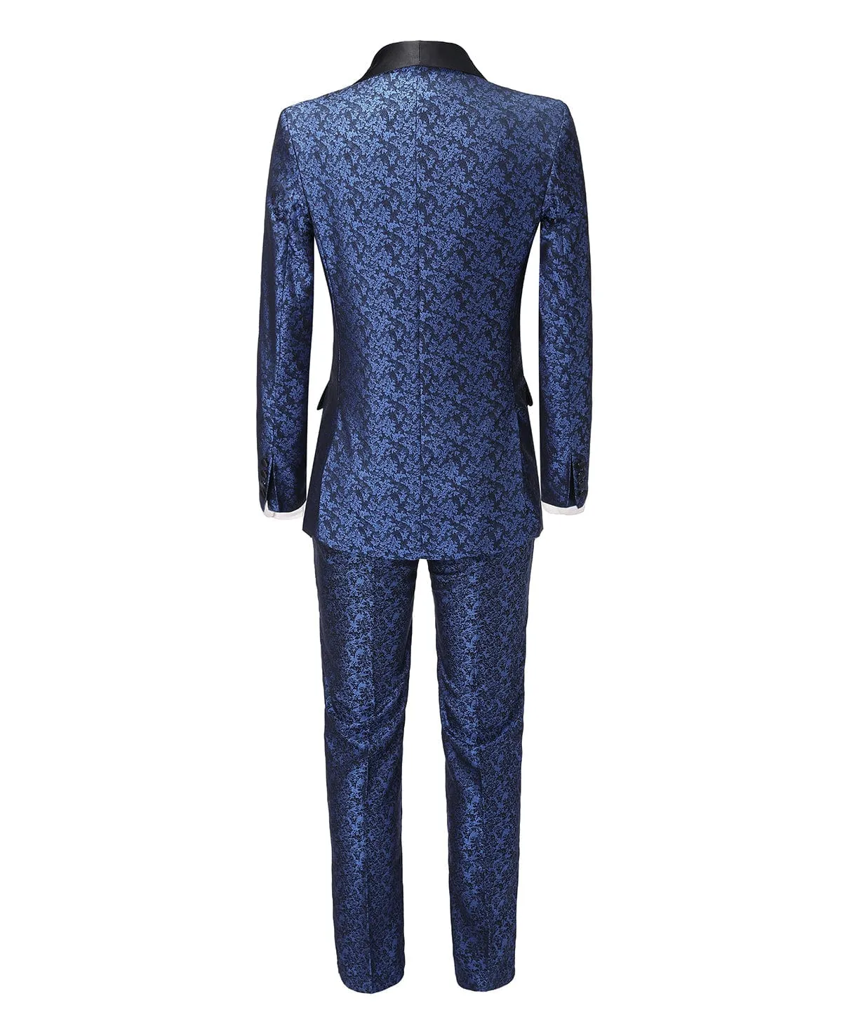 Patterned Shawl Lapel 3 Pieces Mens Suit Tuxedos (Blazer vest Pants)