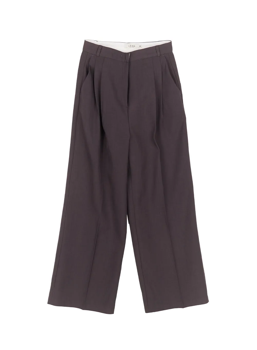 Pintuck Wide-Fit Slacks Pants CM511