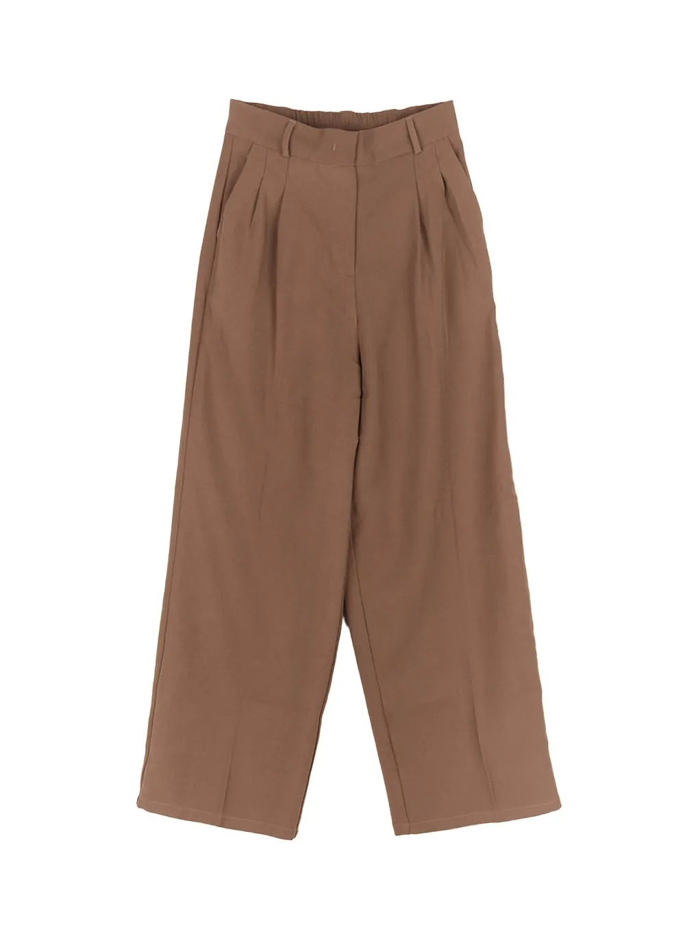 Pintuck Wide-Leg Slacks Pants IM524