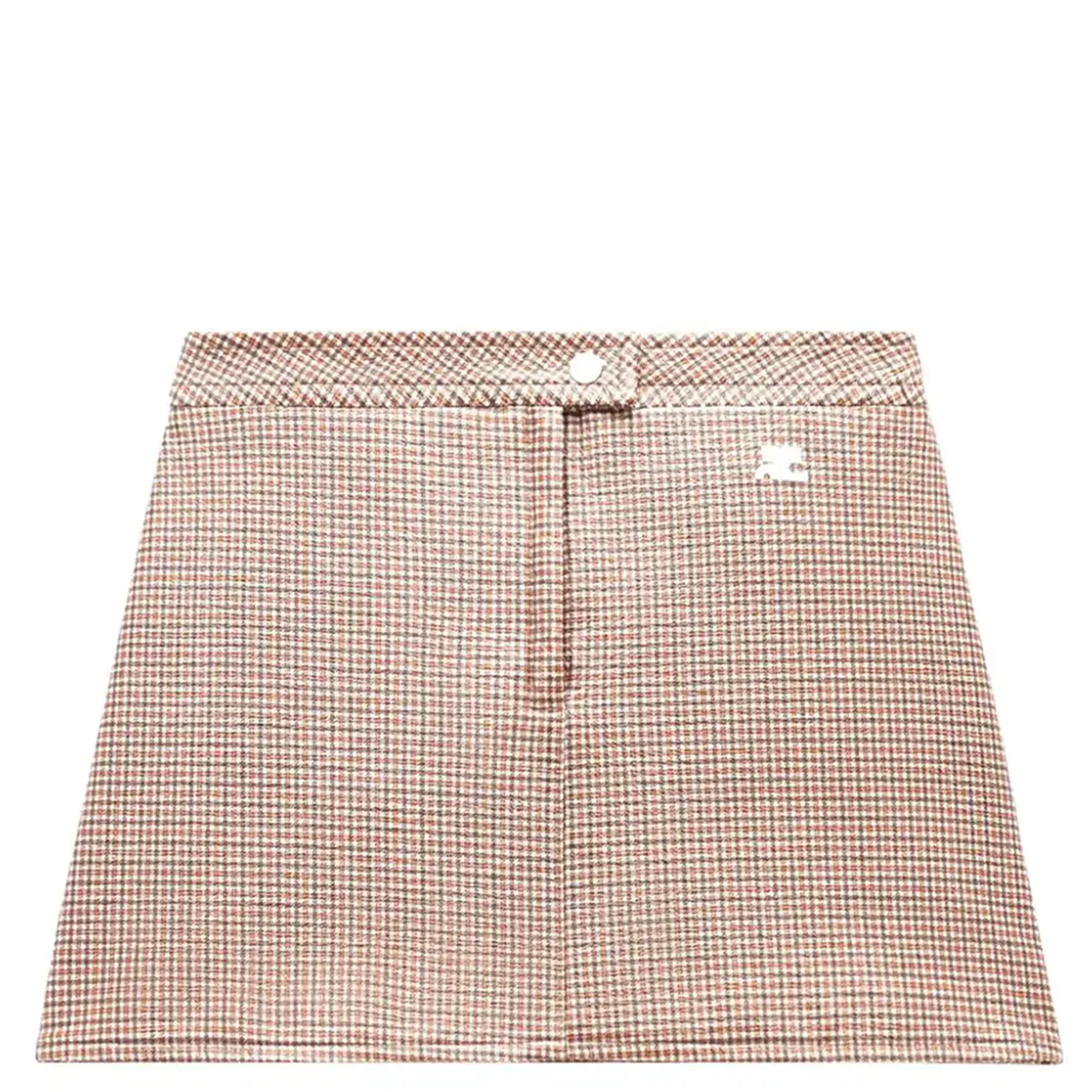 Reedition Checked Vinyl Mini Skirt