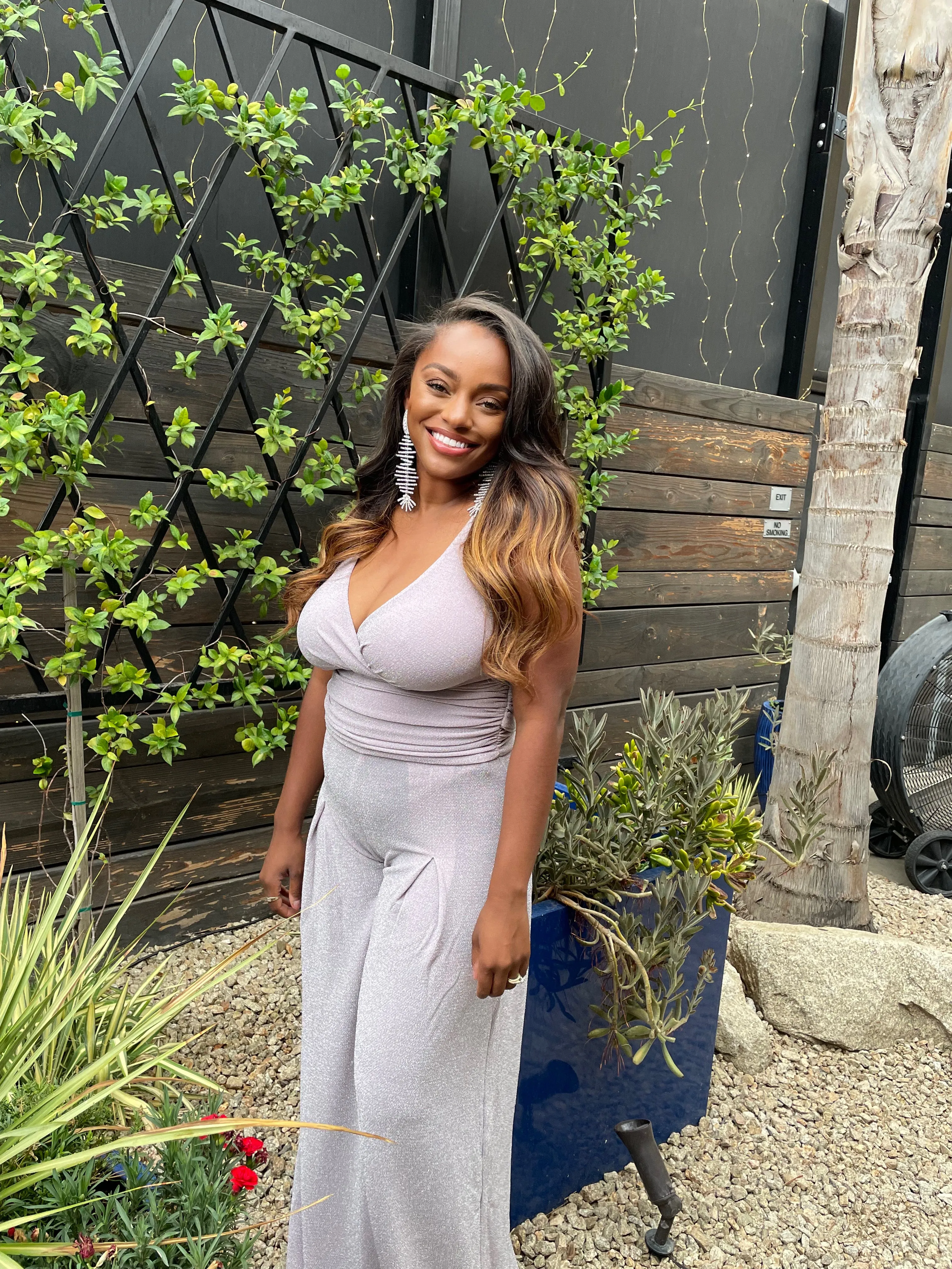 “Rich Life” Metallic Jumpsuit