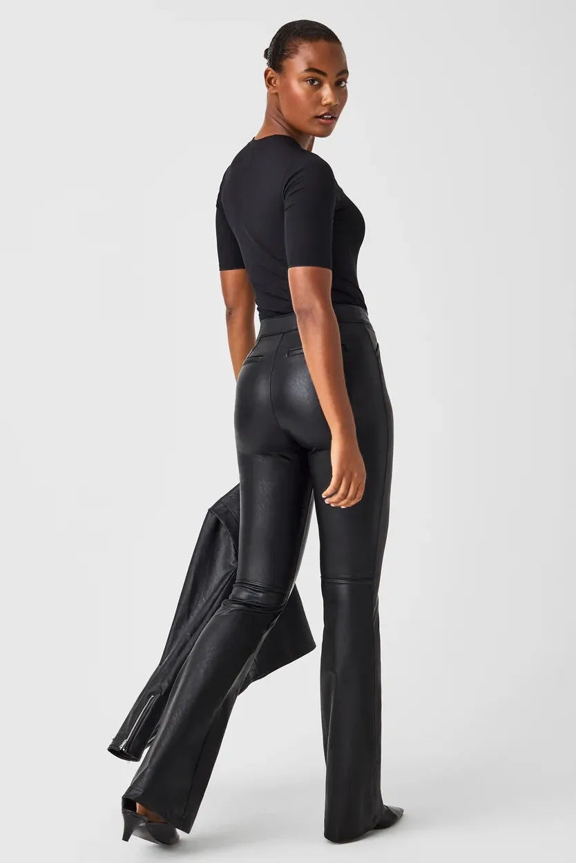 Spanx Leather Like Flare Pants