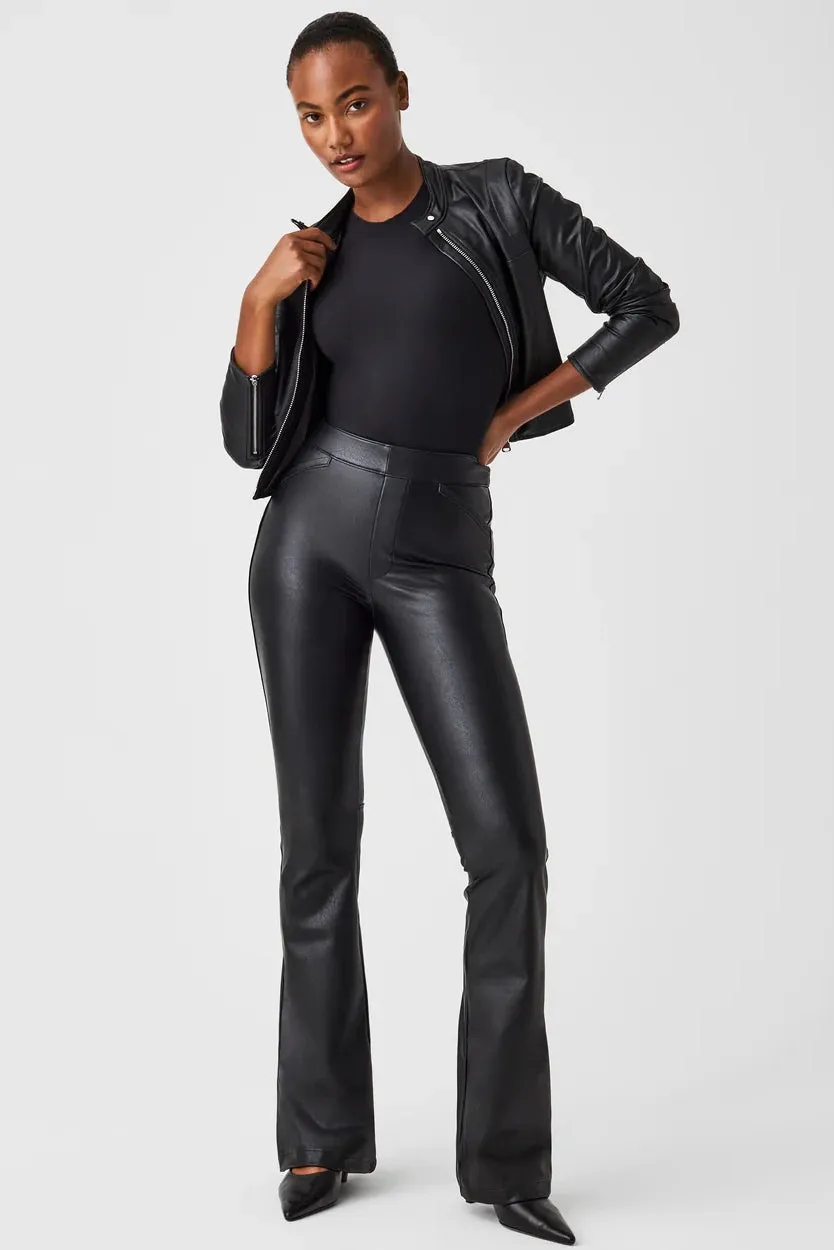 Spanx Leather Like Flare Pants