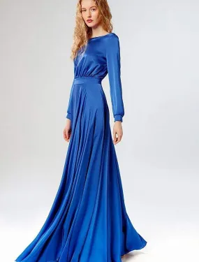 Stand Blue Evening Dress