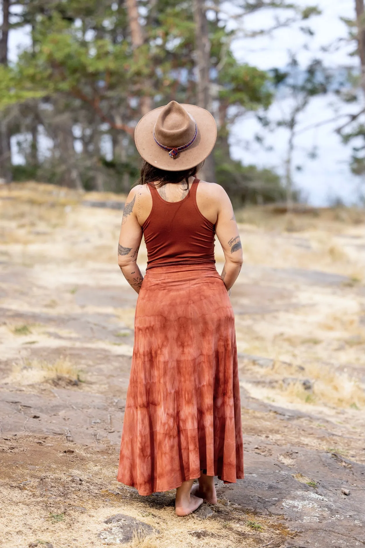 Triple Moon Skirt - shibori 30% off