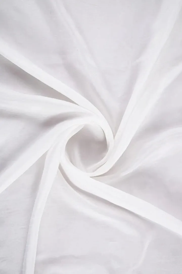 White Plain Dyeable Natural Viscose Silk Fabric